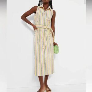 Tuckernuck Rainbow Stripe Sleeveless Riley Dress NWT